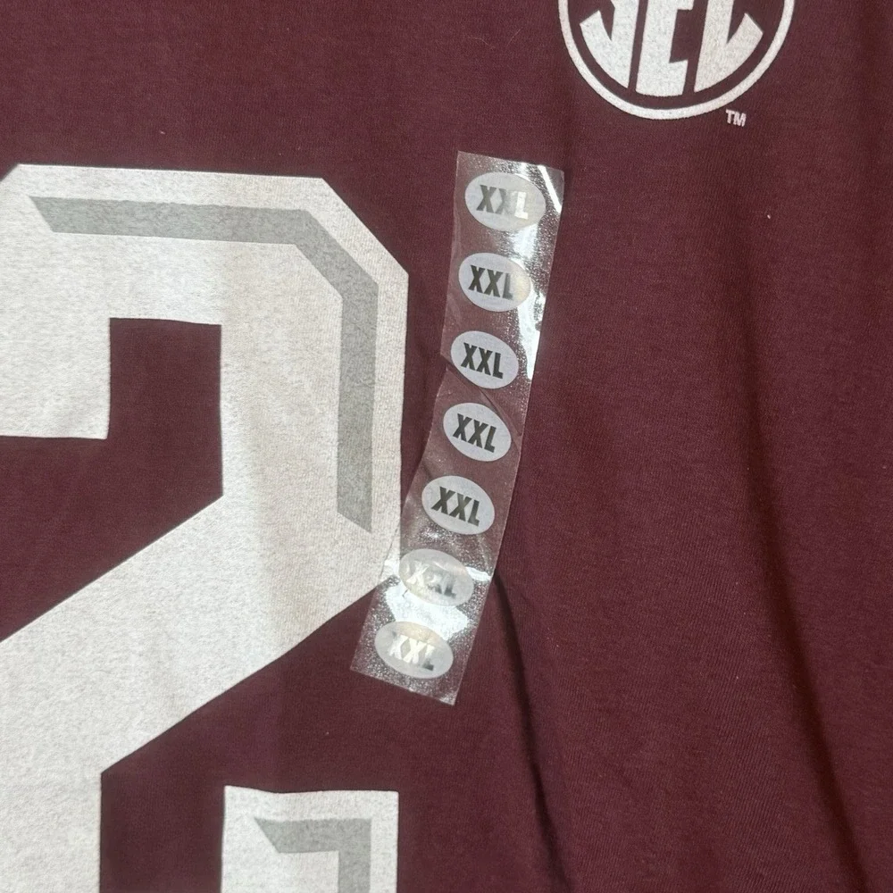 Adidas Texas A&M Aggies #2 Go-To Tee Maroon SEC NCAA Men's 2XL NWT